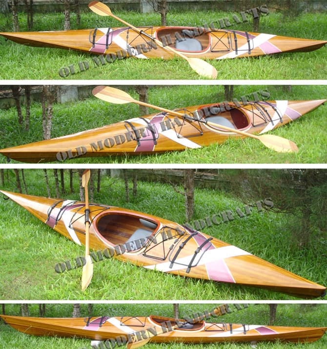 Kayak with stripes 2 - 15 feet long